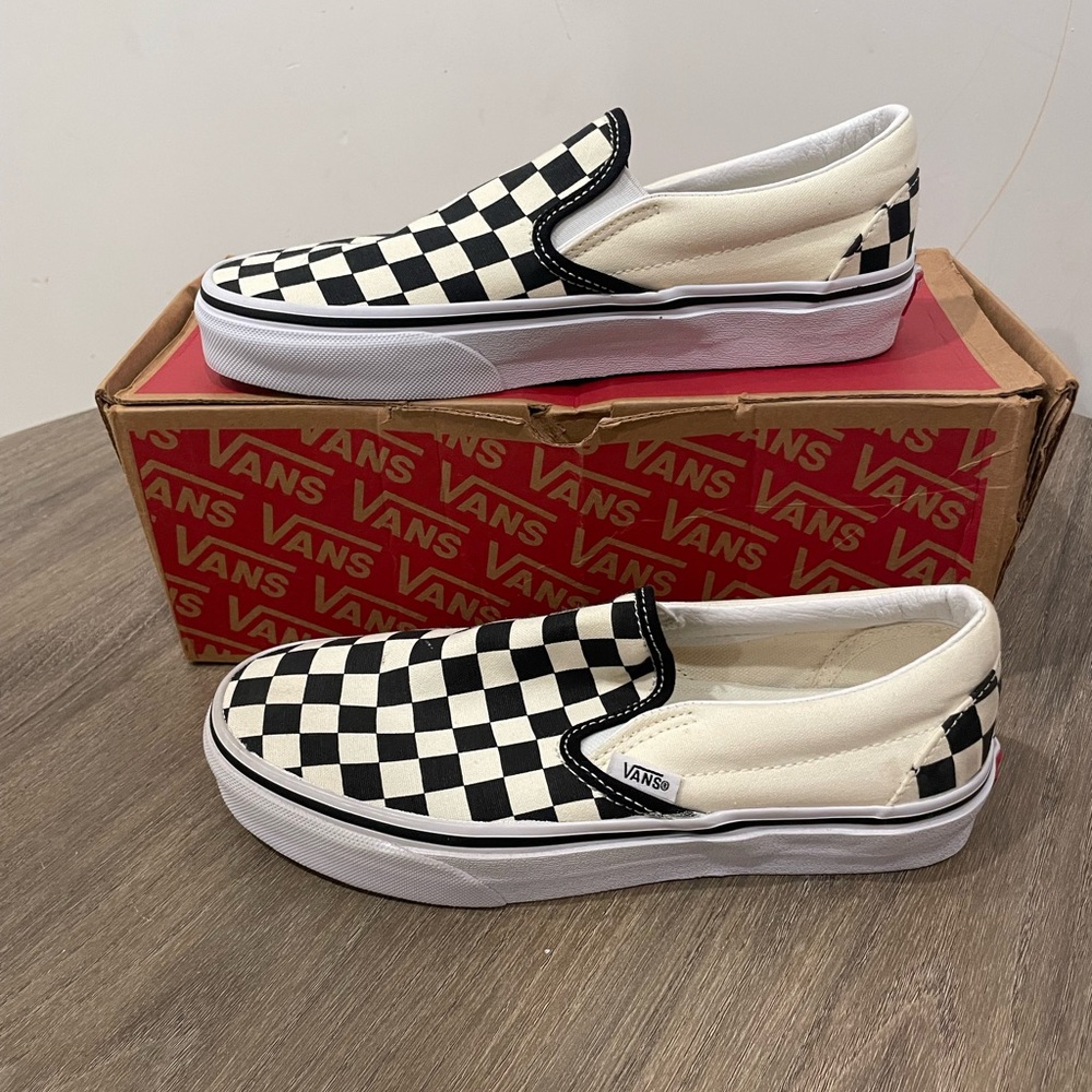 Vans Checkerboard Slip-On Sneakers